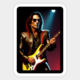 steve vai rock star graphic design artwork Sticker